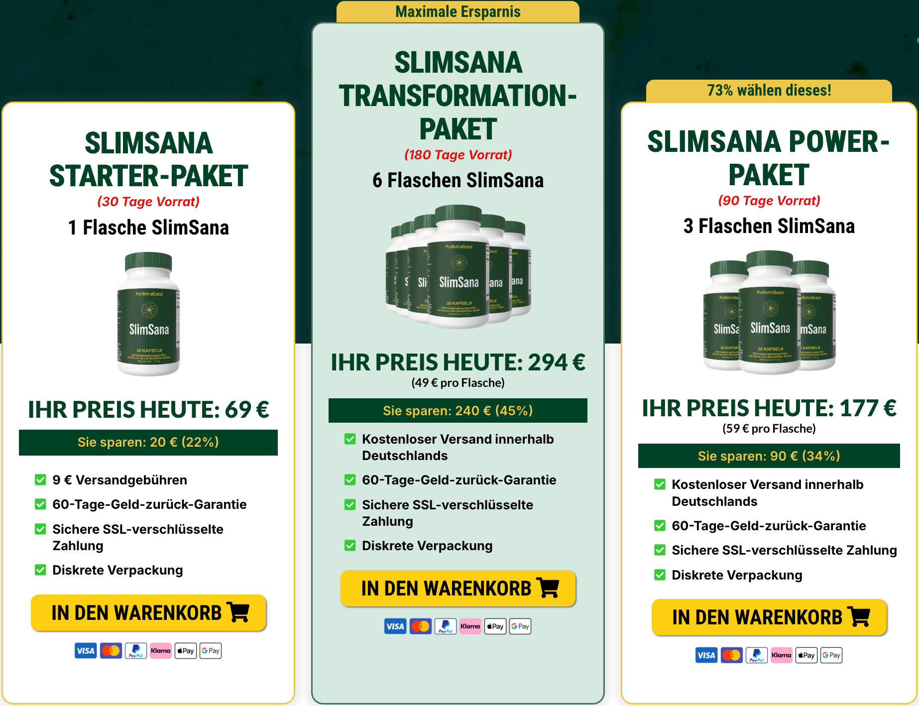 SlimSana™ DE AT CH: Vorteile, Einblicke in die Formel und Nutzererwartungen