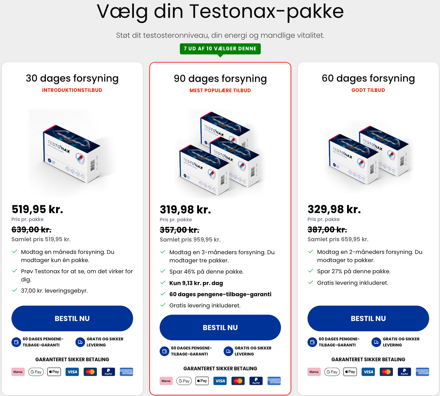 Testonax Male Enhancement Danmark: 60 kapsler for bedre vitalitet, ingen recept nodvendig