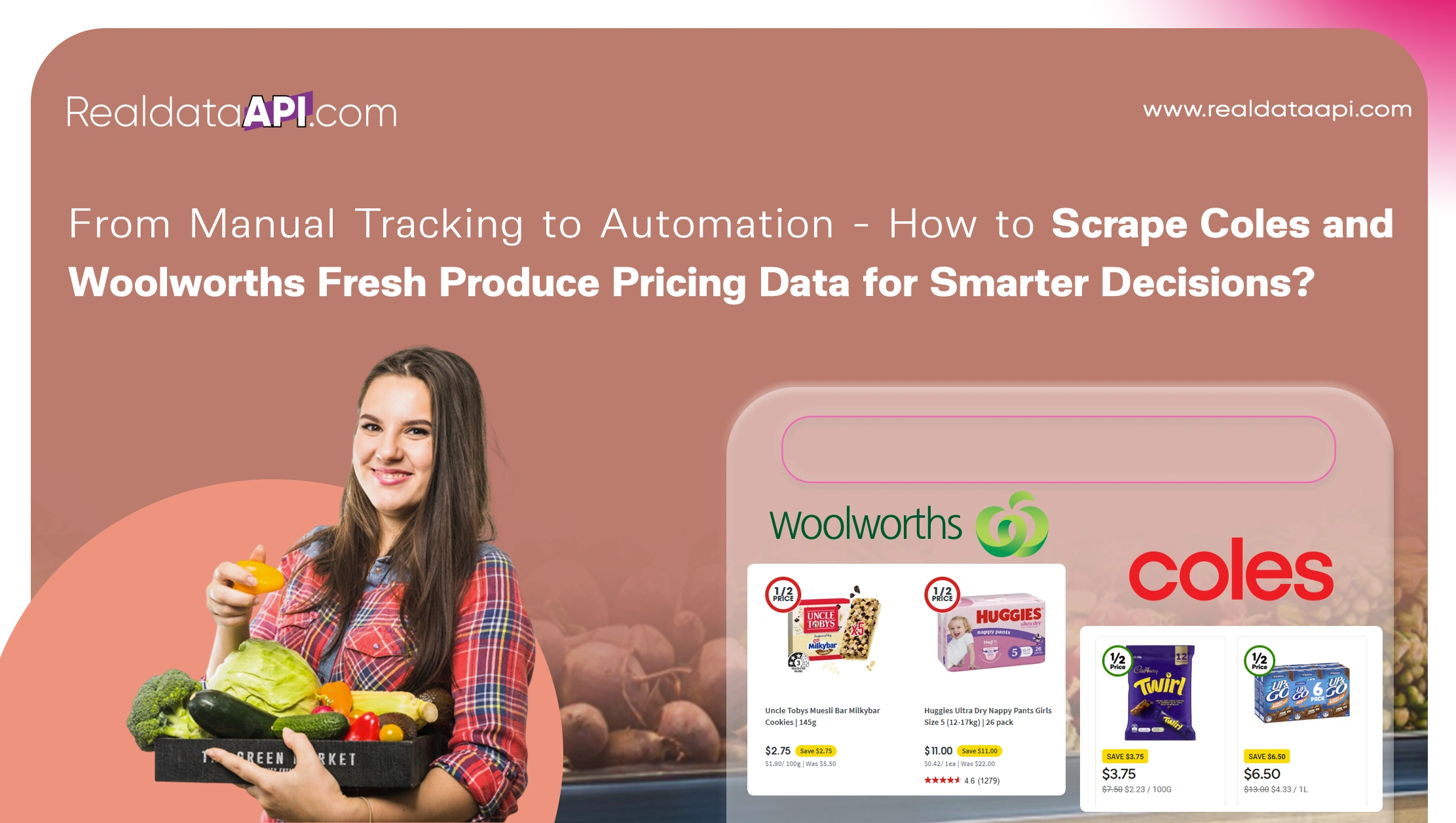 Scrape Coles and Woolworths fresh produce pricing data