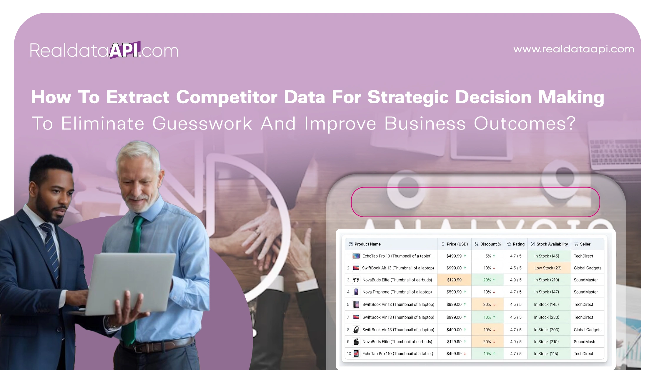 extract competitor data for strategic decision making
