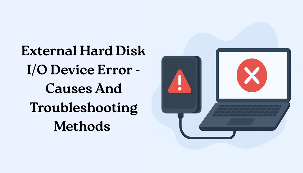 External Hard Disk I/O Device Error - Causes And Troubleshooting Methods 