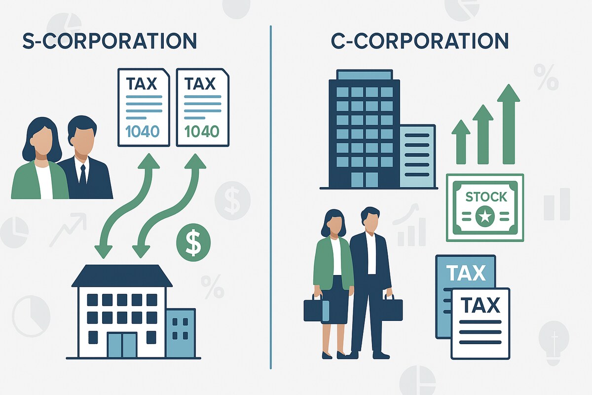 What Are the Tax Differences Between an S-Corp and a C-Corp?