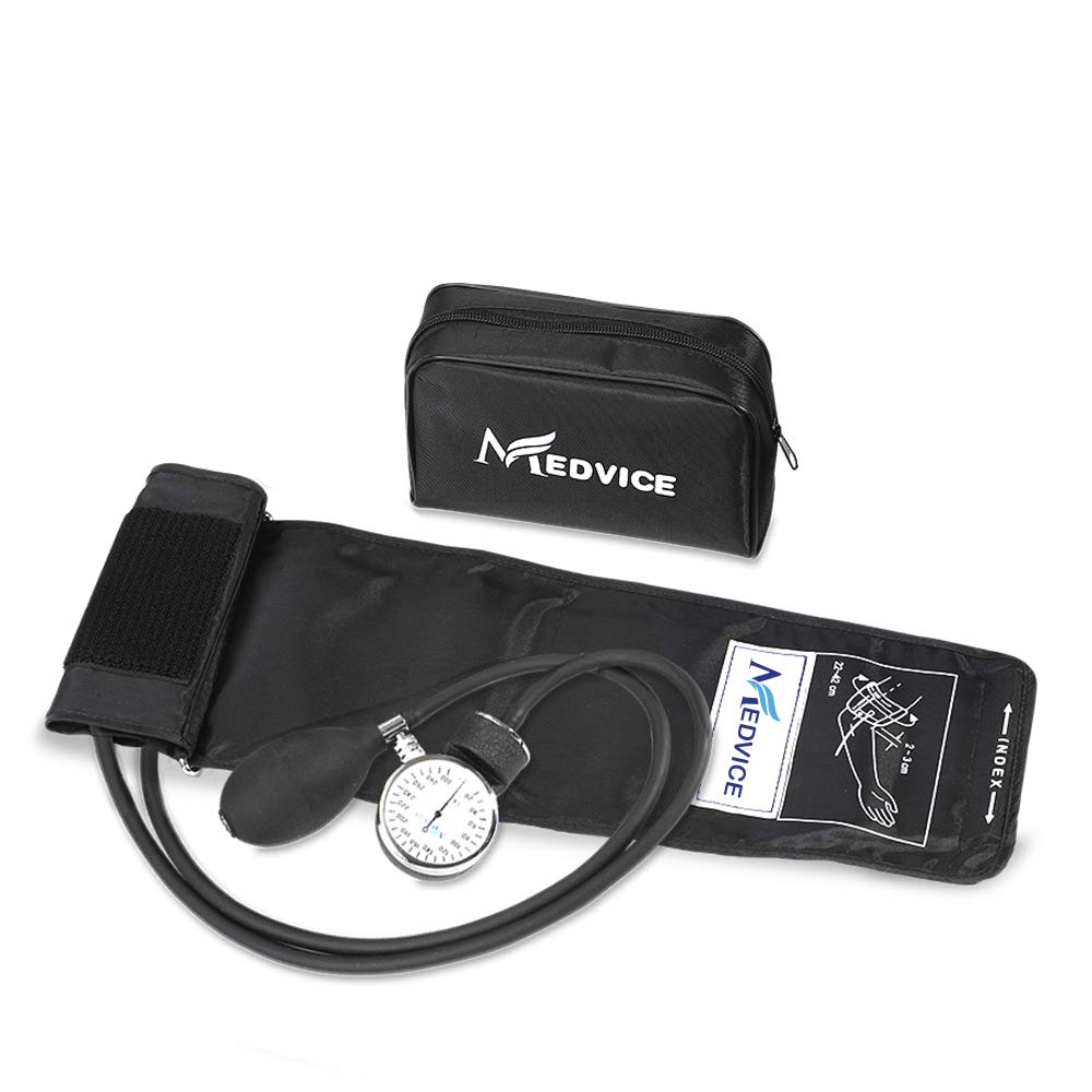 Medvice Manual Blood Pressure Cuff - Universal Size Aneroid Sphygmomanometer