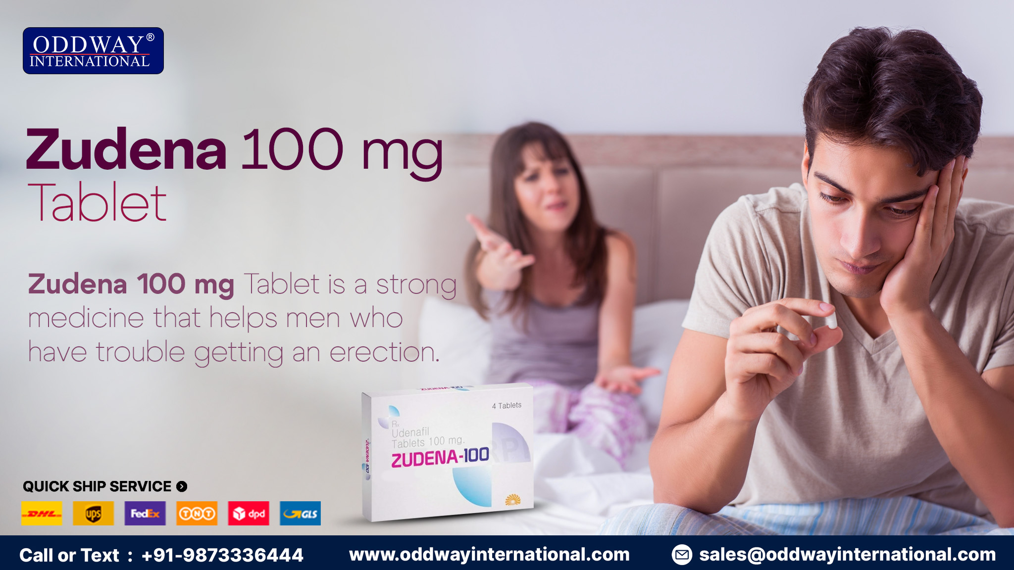 Erectile Dysfunction Treatment Medicine | Zudena 100 mg Tablet – Oddway
