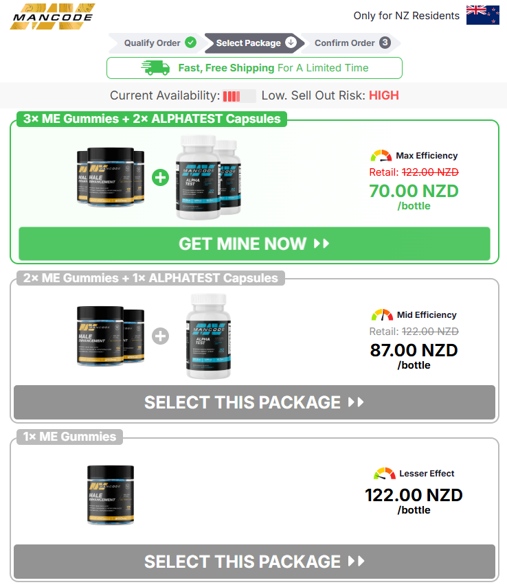 MANCODE Gummies Official Website In New Zealand?
