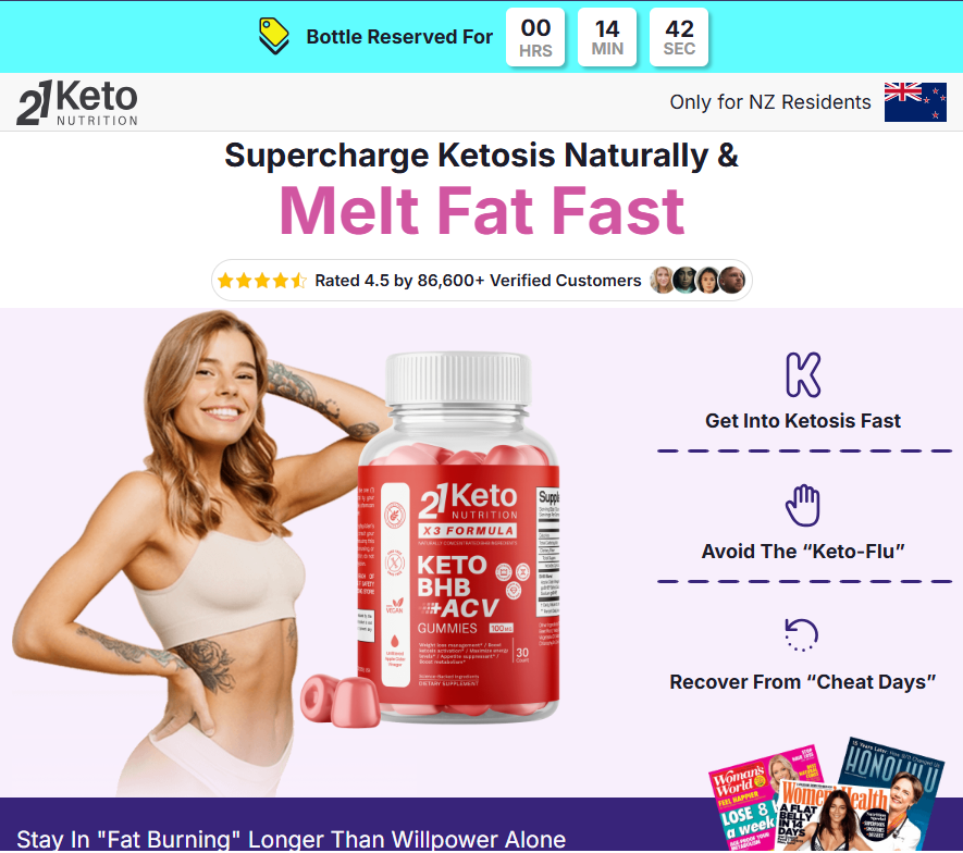 21KETO Gummies NZ Online Shopping?