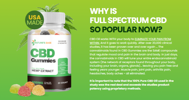 Natures Ease CBD Gummies USA Reviews?