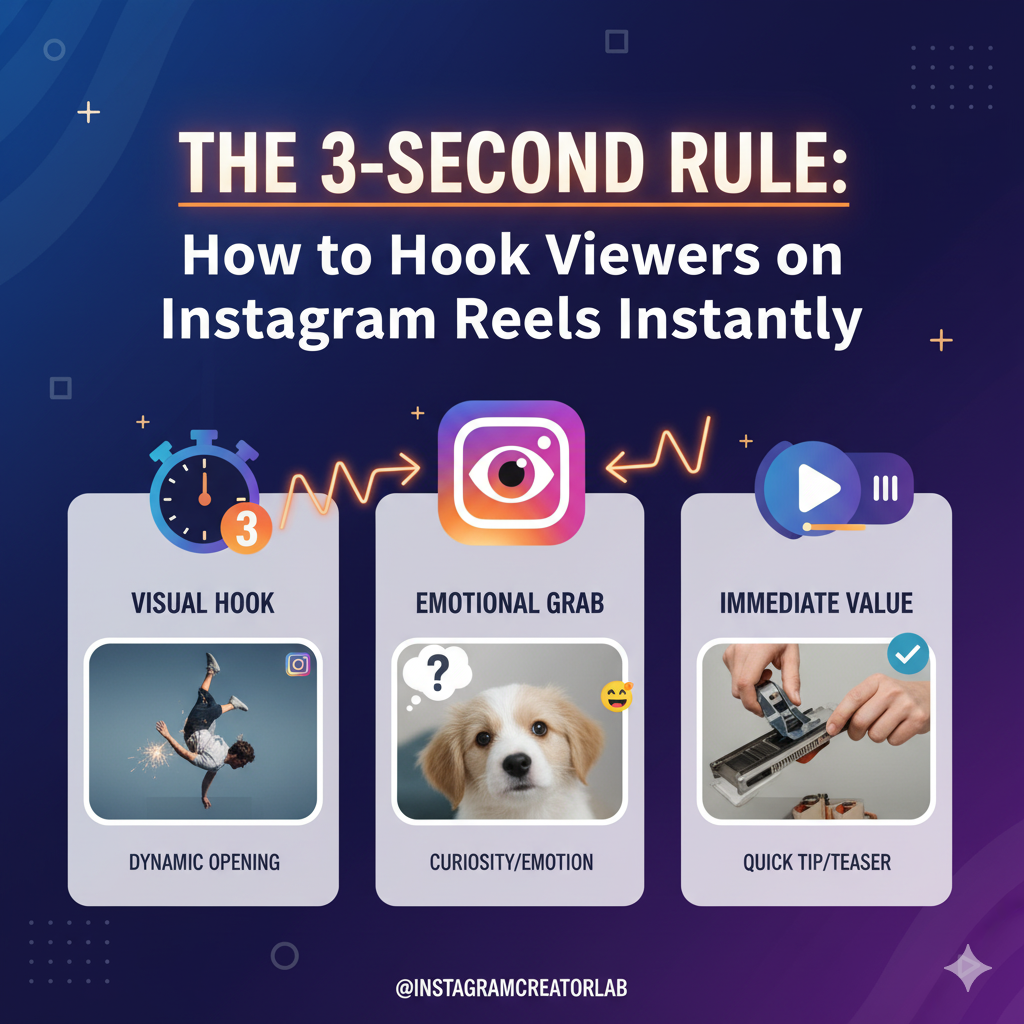The 3-Second Rule: How to Hook Viewers on Instagram Reels Instantly