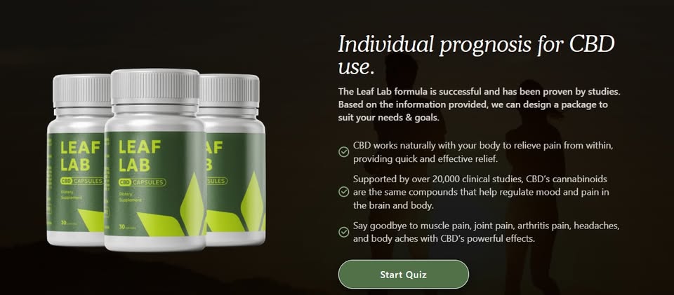 Hilary Jones Leaf Lab CBD Capsules UK Review  (Alert 2025)- Is It Really Worth Your Money , Legit   You Need To Know ?