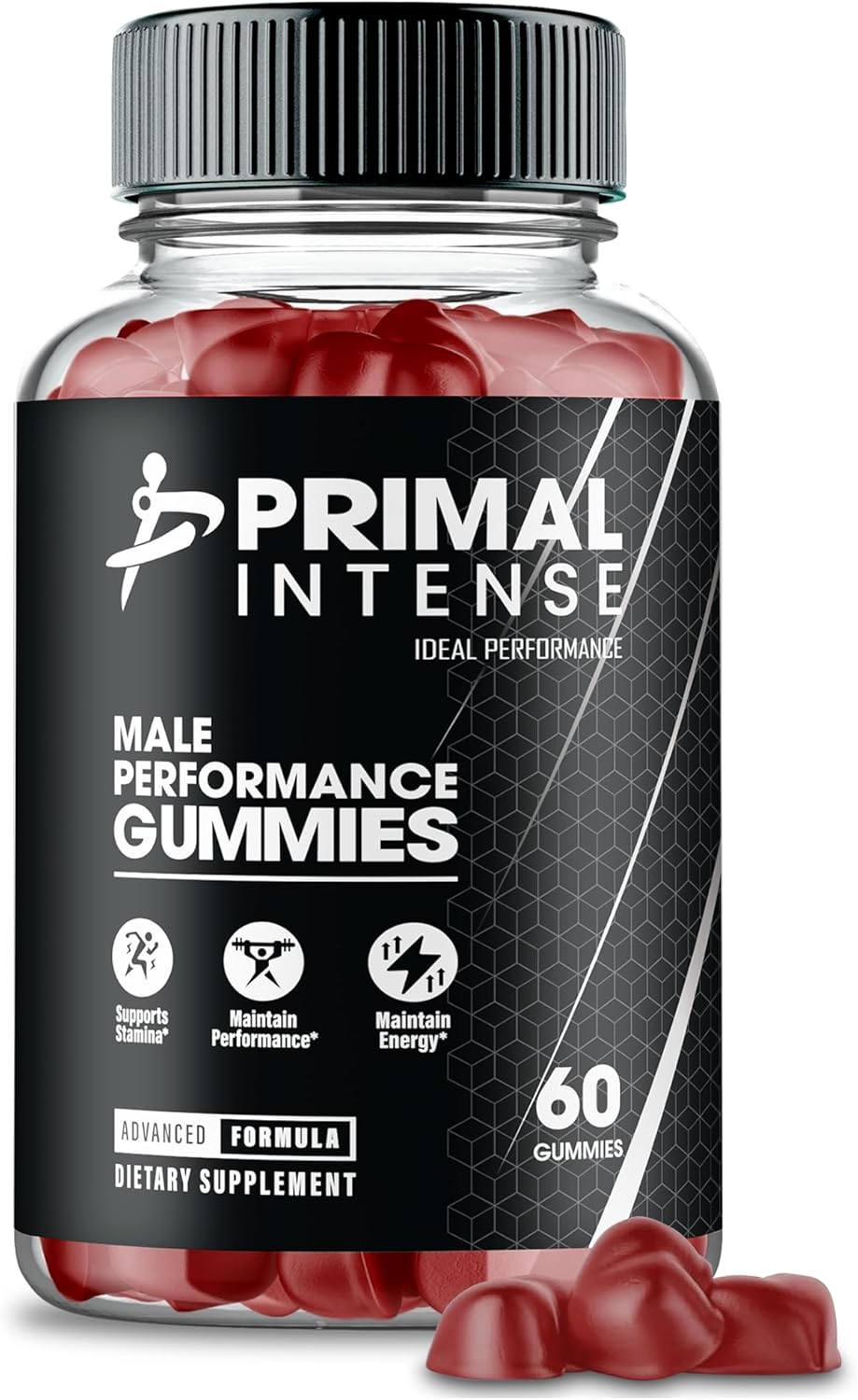 Primal Intense Male Enhancement Gummies Boost Stamina And Performance Natural Male Vitality Support