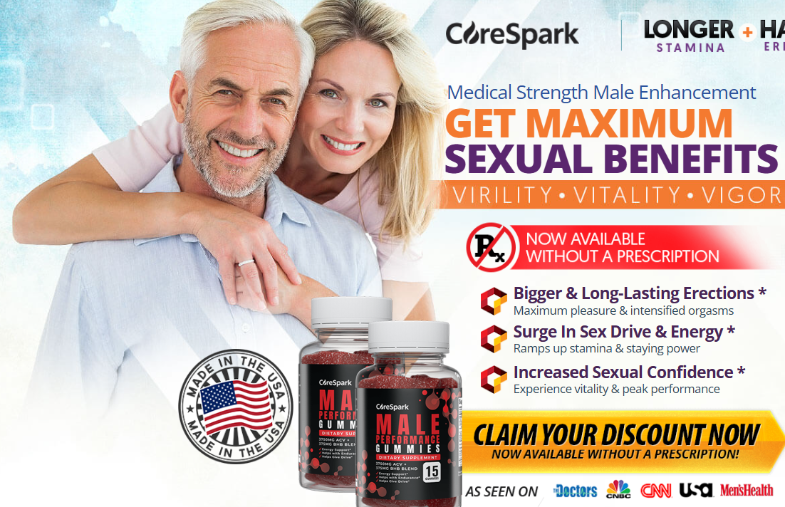 Core Spark Male Enhancement Gummies Reviews Does It Really Work Or Not?