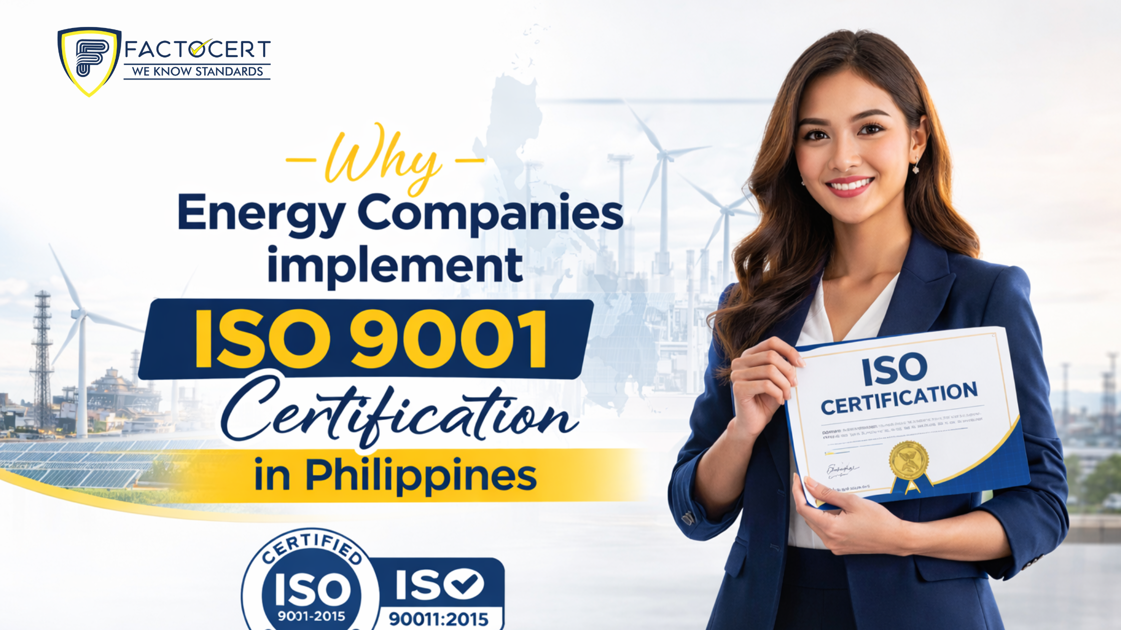 Why energy companies implement ISO 9001 Certification in Philippines