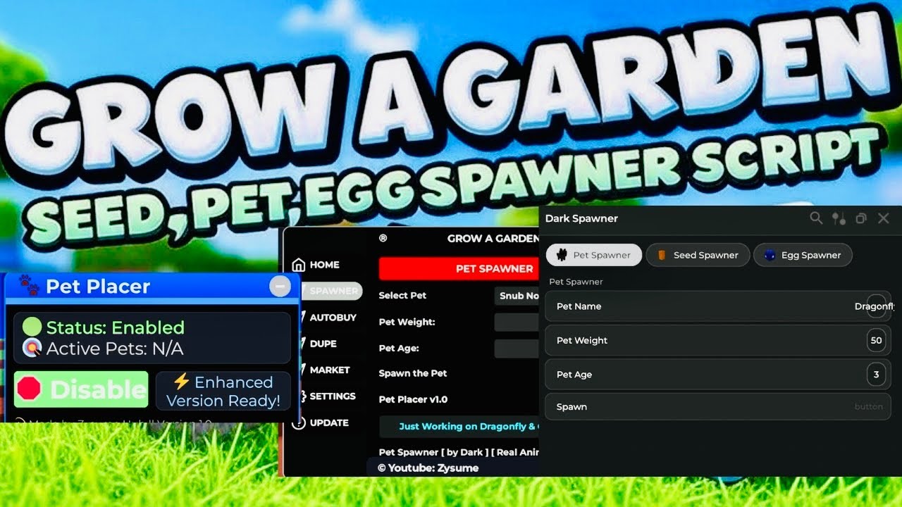 Grow A Garden Spawner Script​ : Enhancing Your Gaming Environment