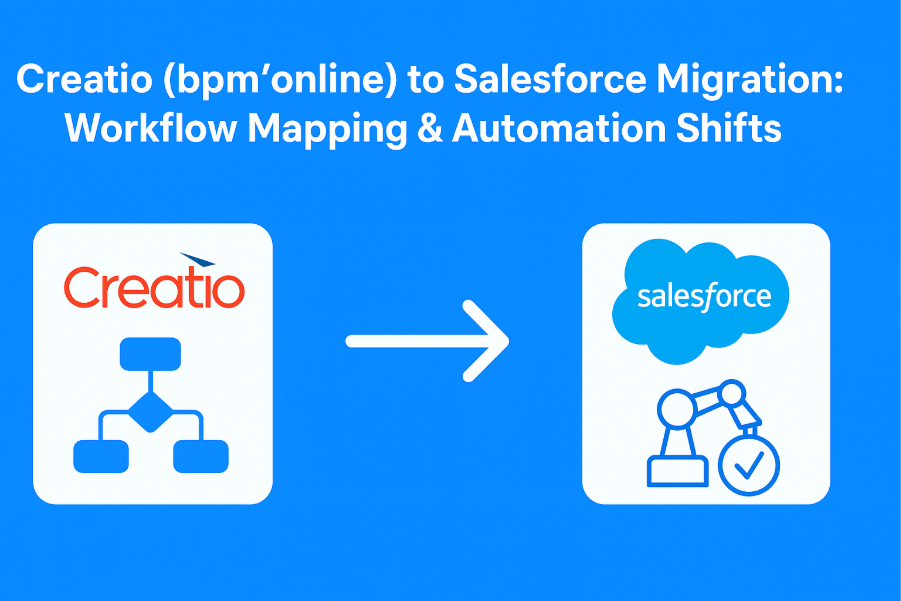 Creatio (bpm’online) to Salesforce Migration: Workflow Mapping & Automation Shifts 