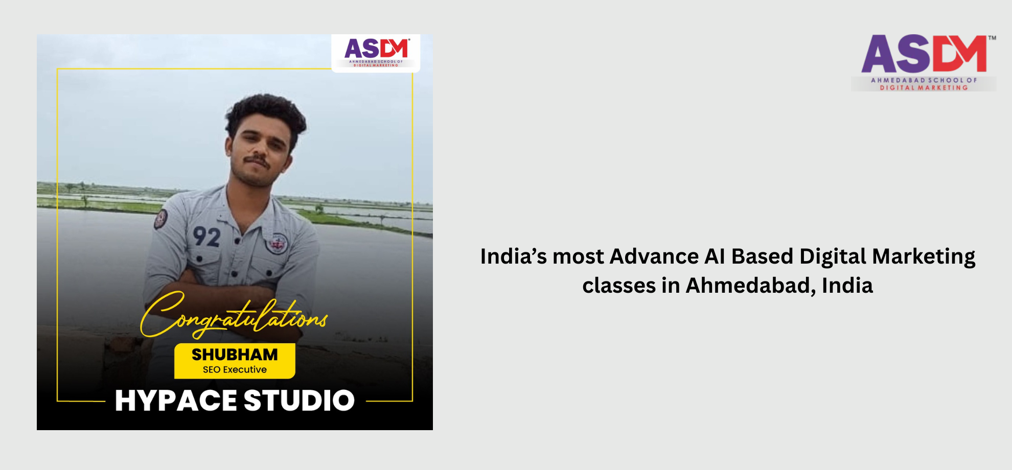 India's most Advance AI Based Digital Marketing classes in Ahmedabad, India