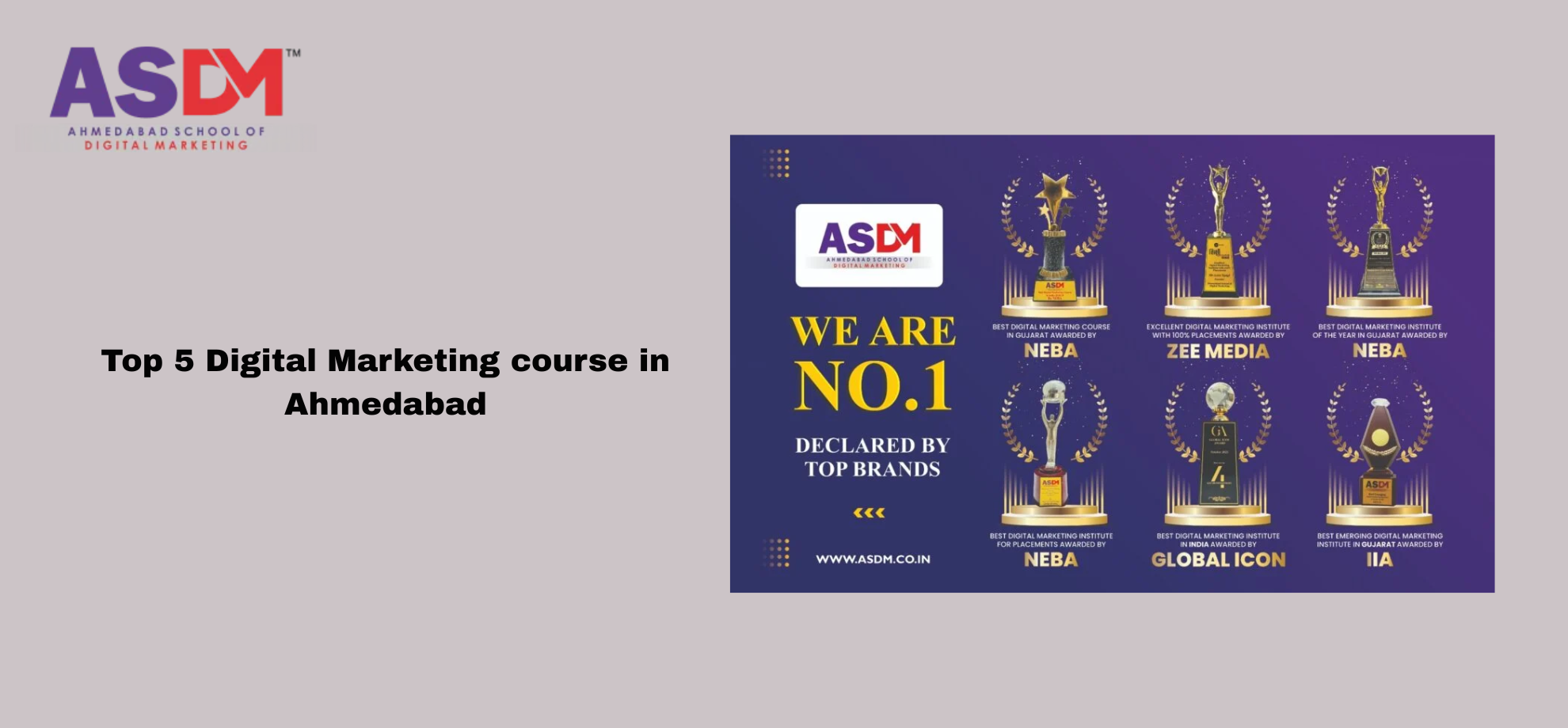 Top 5 Digital Marketing course in Ahmedabad