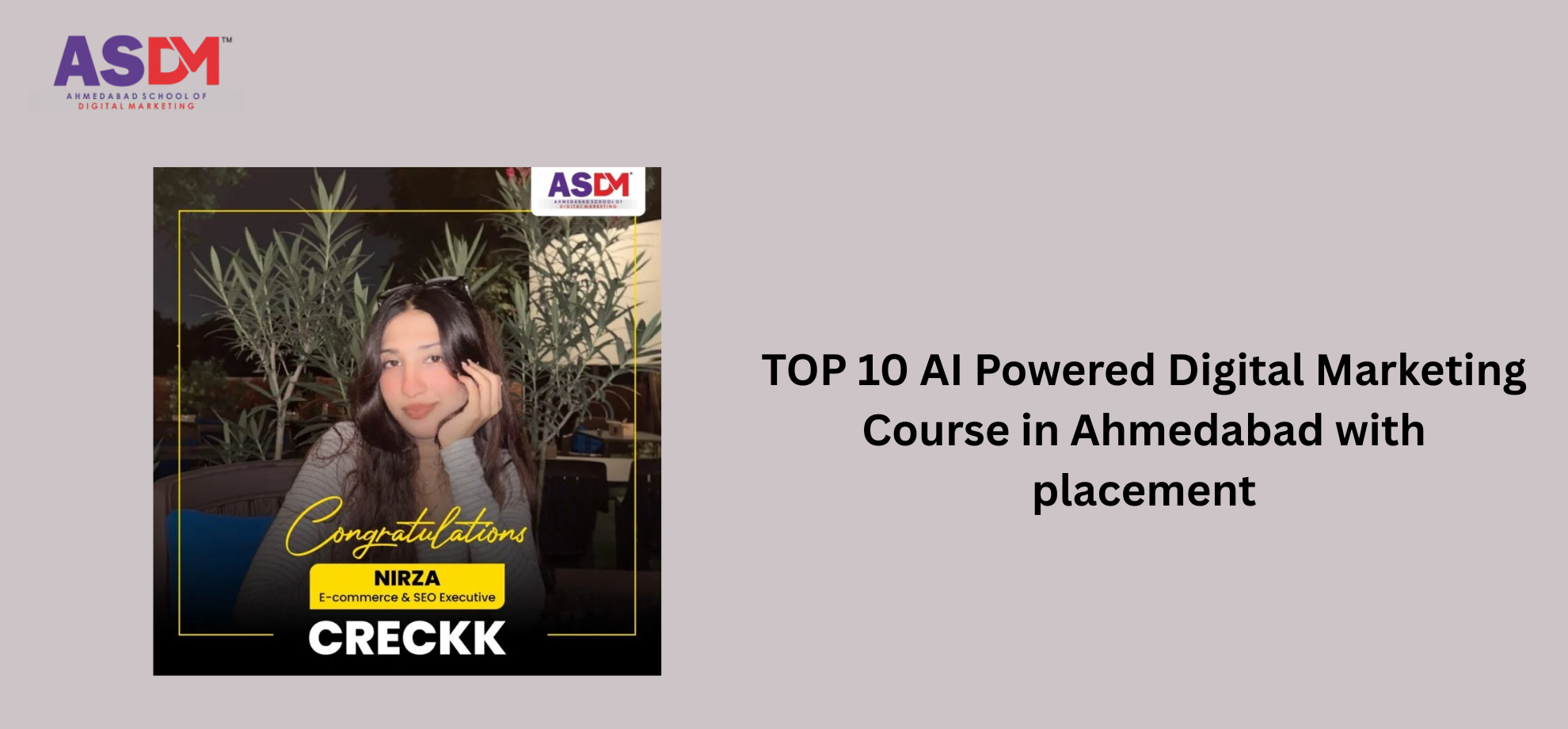 TOP 10 AI Powered Digital Marketing Course in Ahmedabad with placement