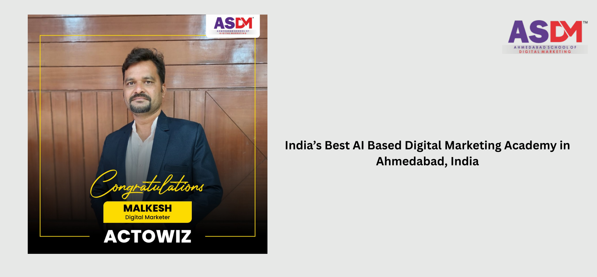 India’s Best AI Based Digital Marketing Academy in Ahmedabad, India