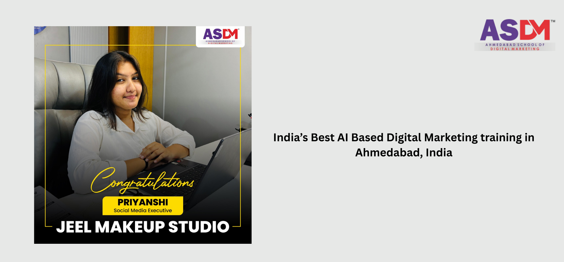 India’s Best AI Based Digital Marketing training in Ahmedabad, India