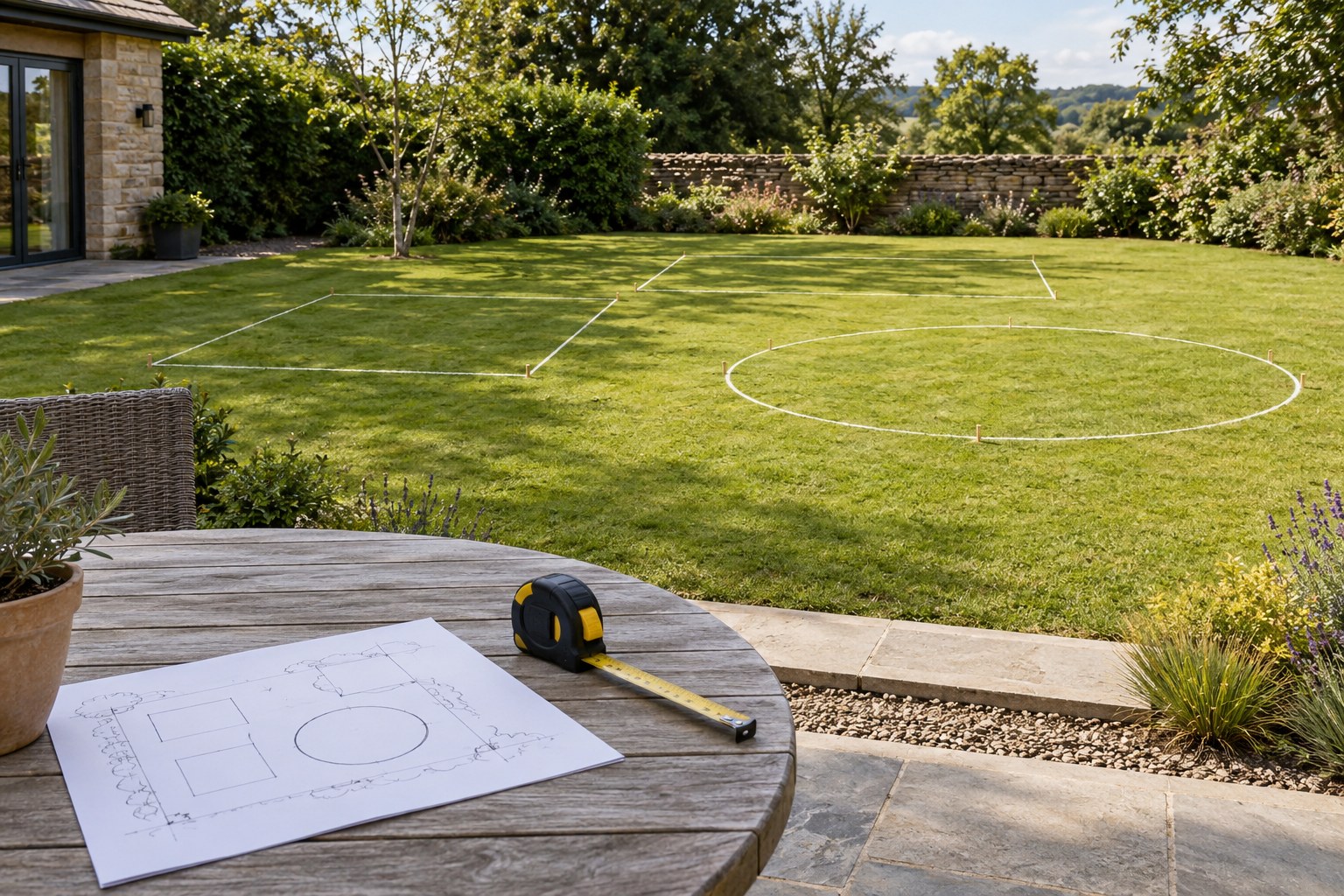 Round vs Rectangular Trampolines Choose From a Site Plan