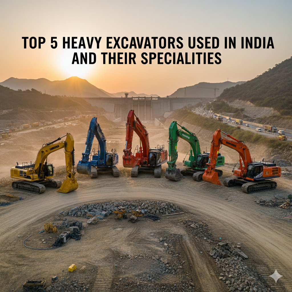 Top 5 Heavy Excavators Used in India and Their Specialties