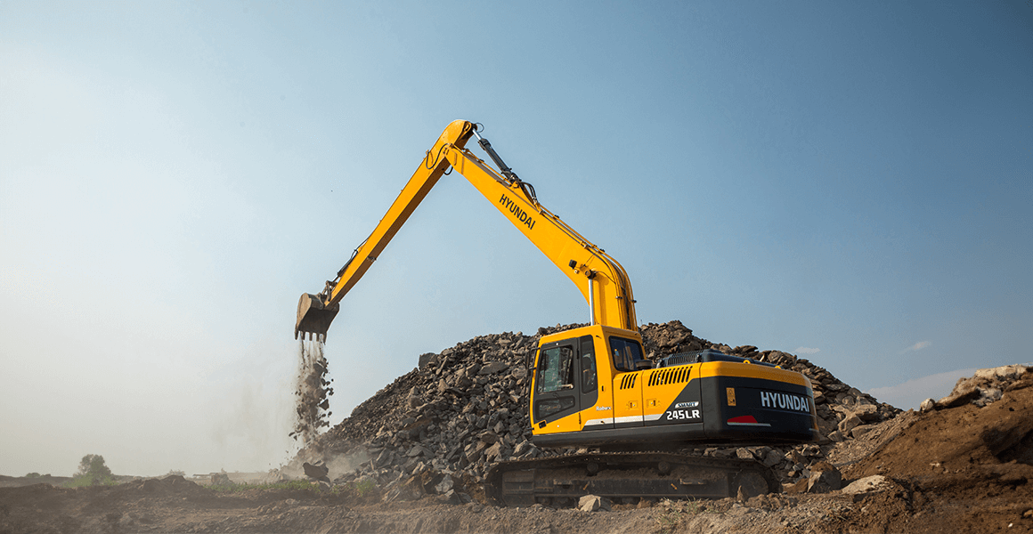 Mining Excavator on Rent | Mining Equipment Rental Service by Baramati Earthmovers
