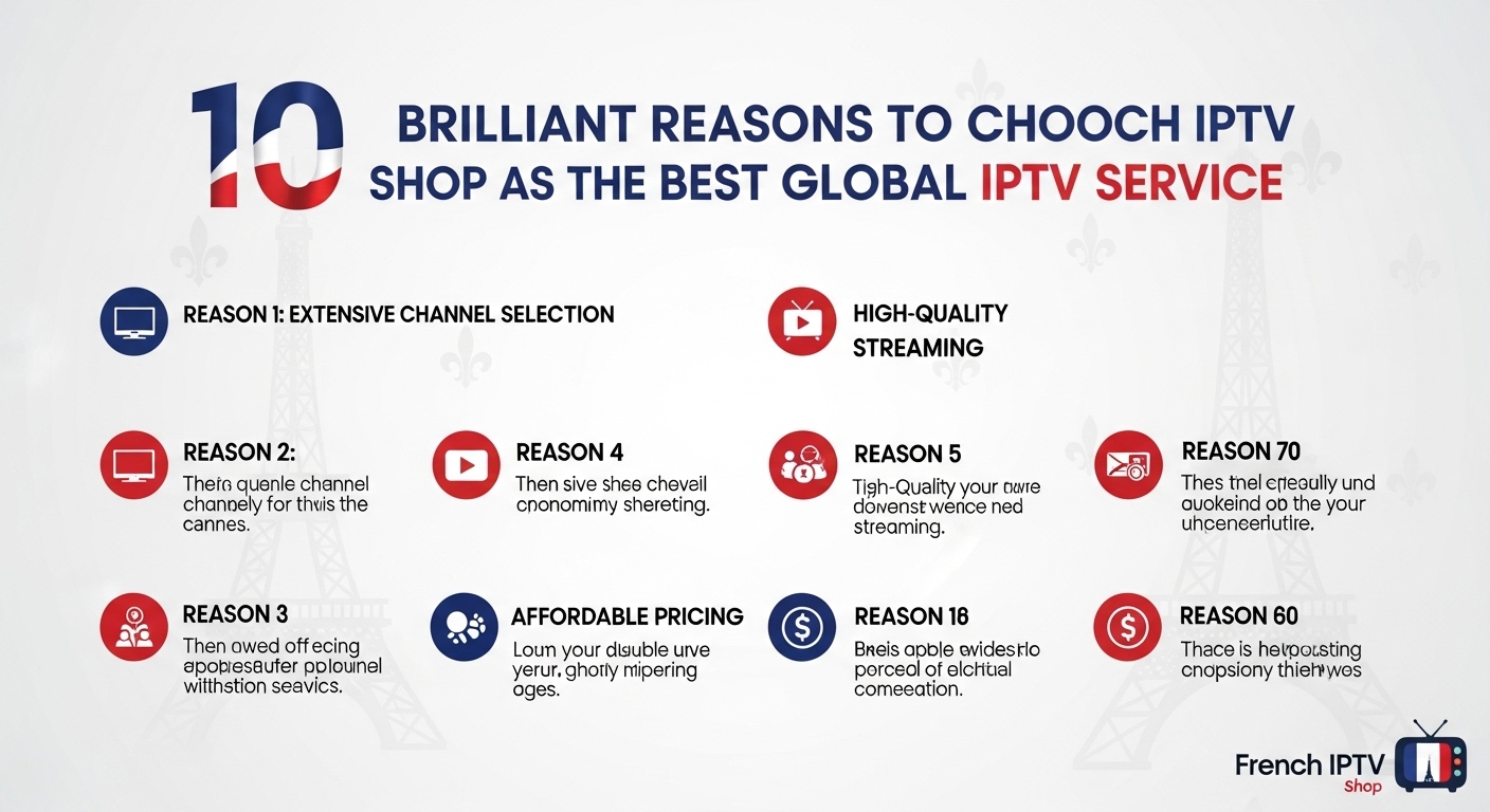 10 Raisons brillantes de choisir French IPTV Shop comme meilleur service IPTV mondial