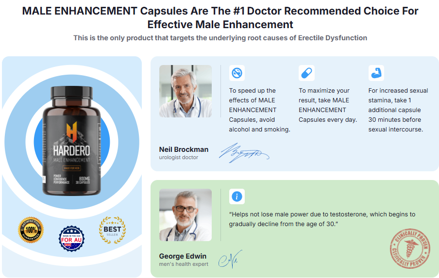 Hardero Male Enhancement Australia Work For Men! Truth Exposed, Price!