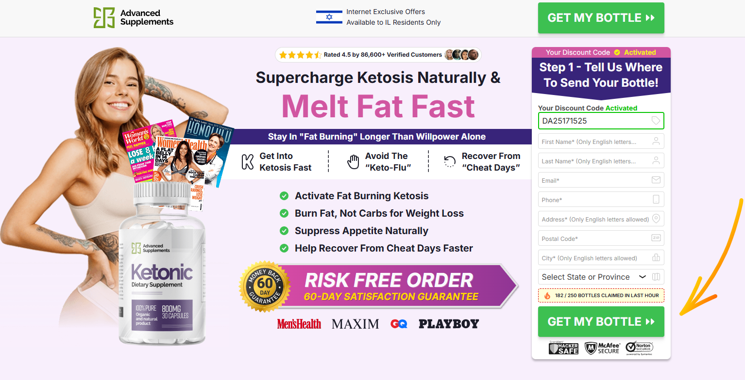 Ketonic Keto Capsules Israel Reviews?