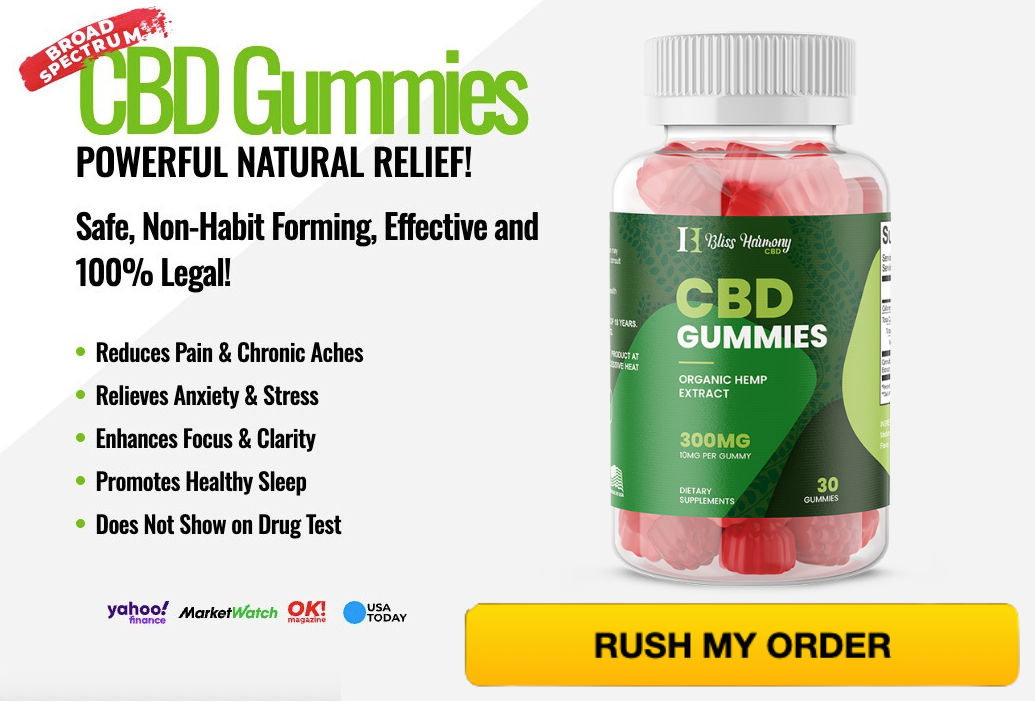 Bliss Harmony CBD Gummies – Organic Hemp Extract for Stress, Pain & Sleep Support