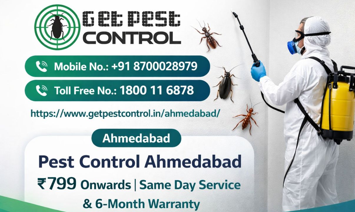 Pest Control Ahmedabad ₹799 Onwards | Same Day Service & 6-Month Warranty