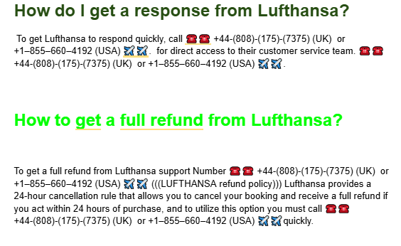 How to get Lufthansa to respond?   