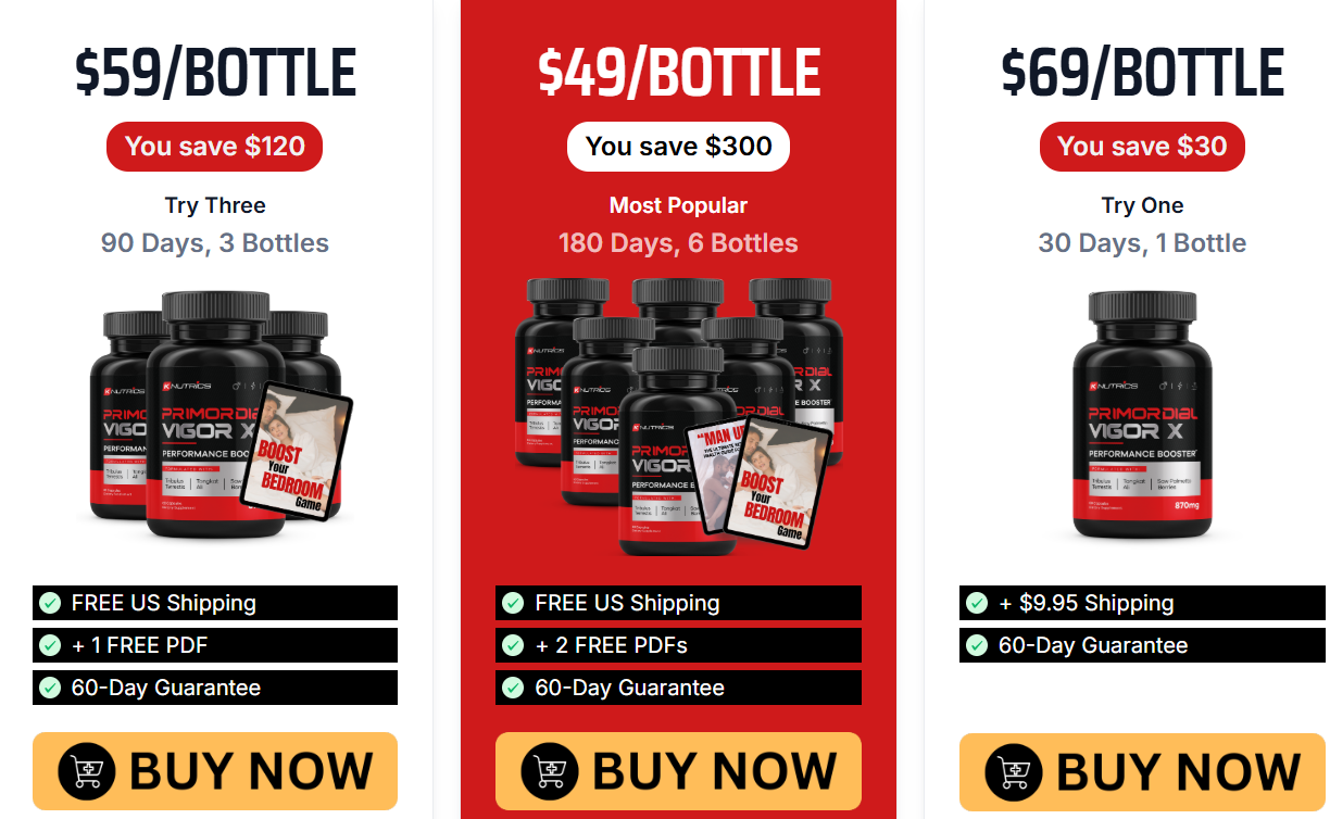 Primordial Vigor X: Powerful Male Sexual Formula