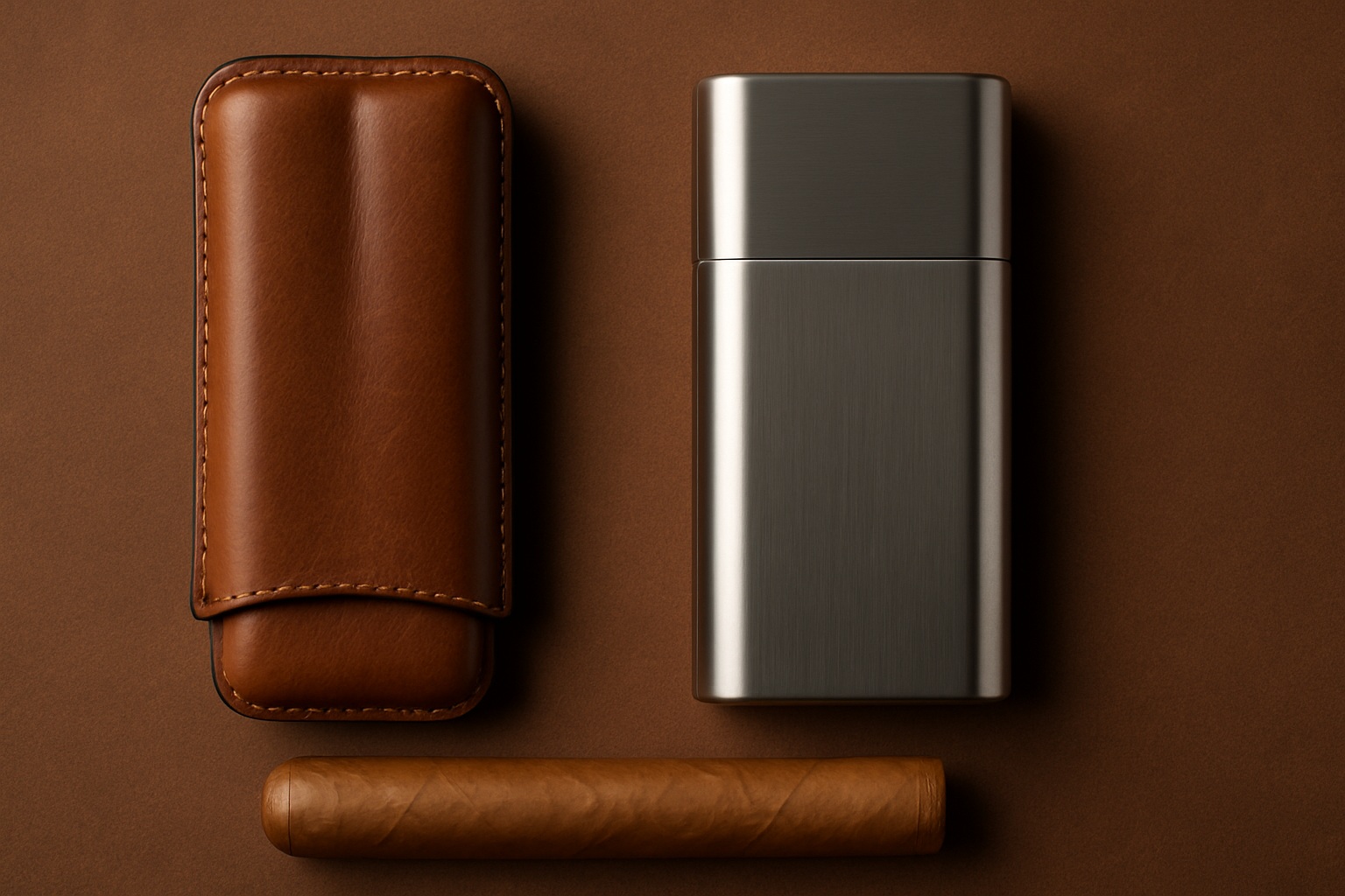 Leather vs. Metal Cigar Cases: Which One Should You Choose?