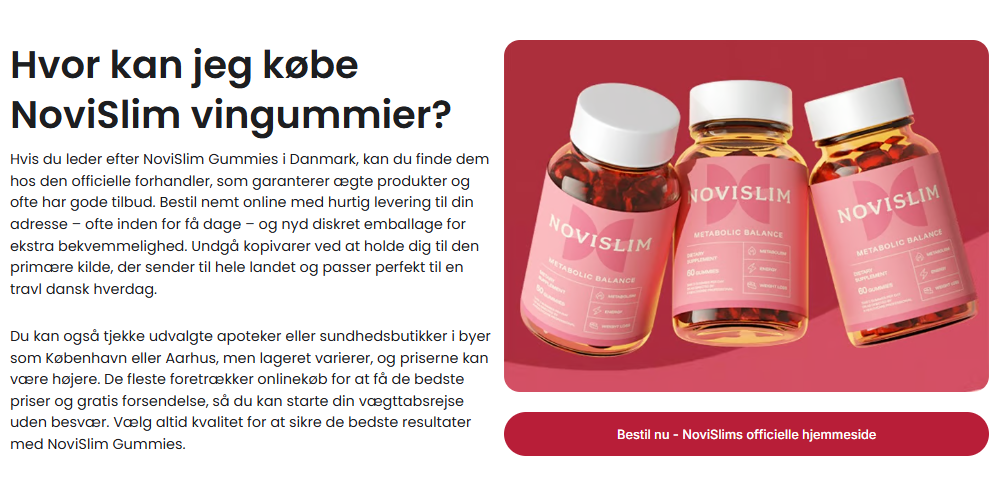 Bedste Tilbud I Canada: NoviSlim Gummies [2025]