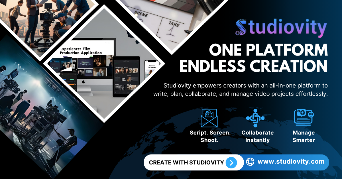 Studiovity: The All-in-One Platform Powering the Future of Filmmaking