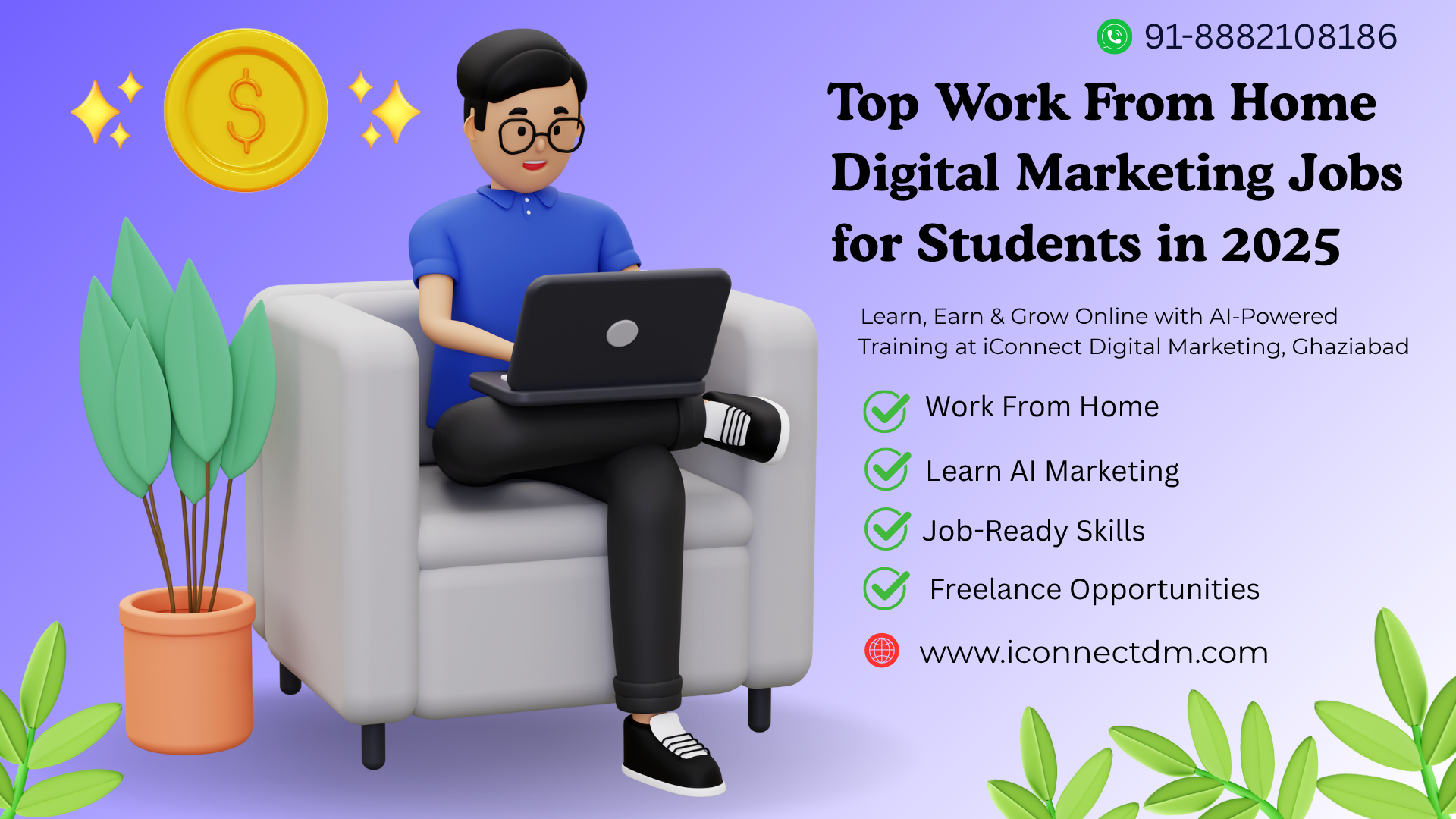 Top Work From Home Digital Marketing Jobs for Students in 2025