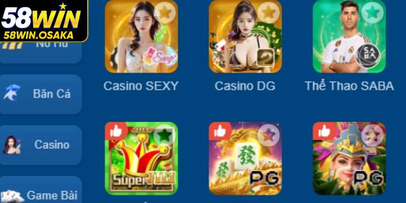 58WIN - Điểm đến mới cho trải nghiệm giải trí trực tuyến toàn diện
