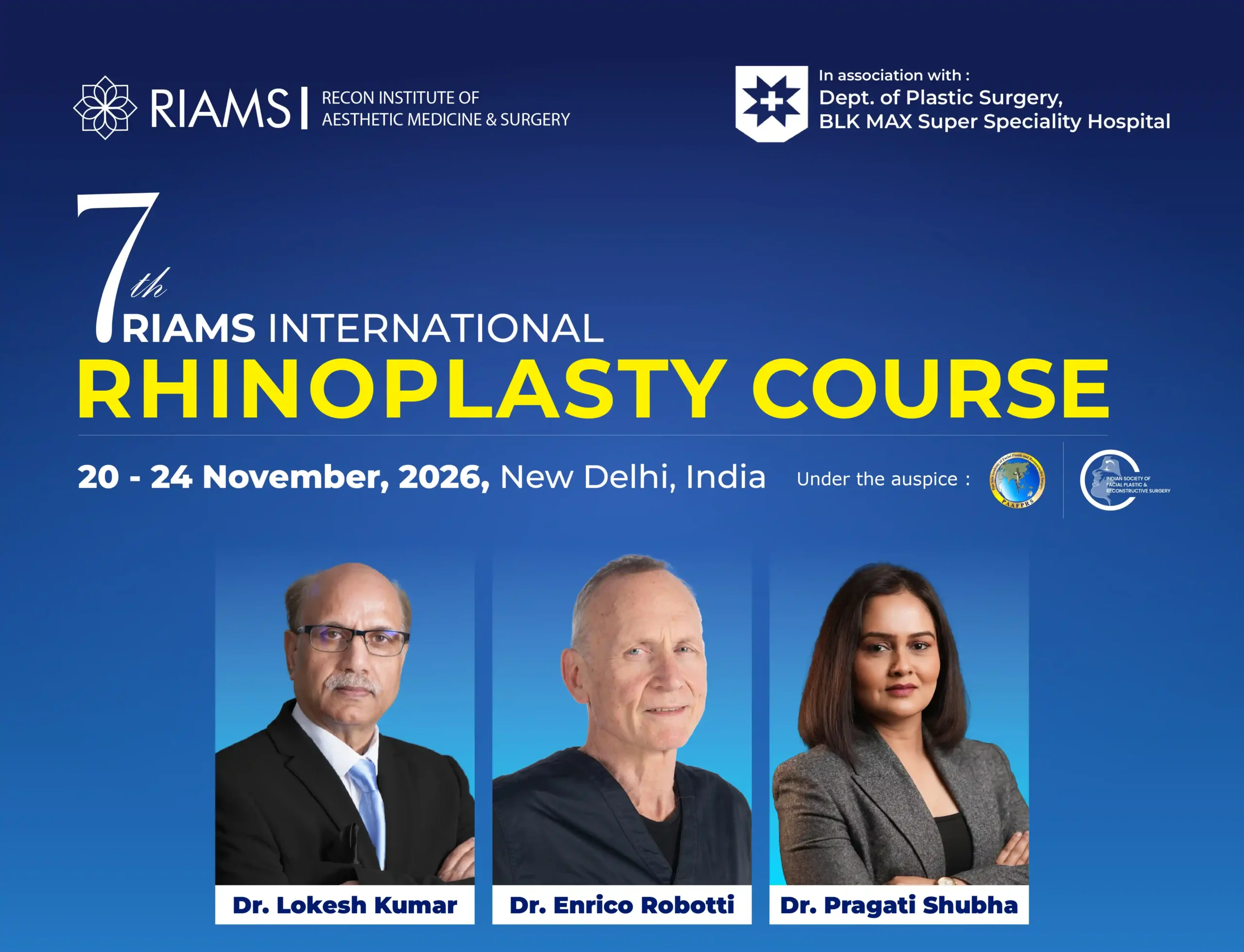 7th RIAMS International Rhinoplasty Course In India