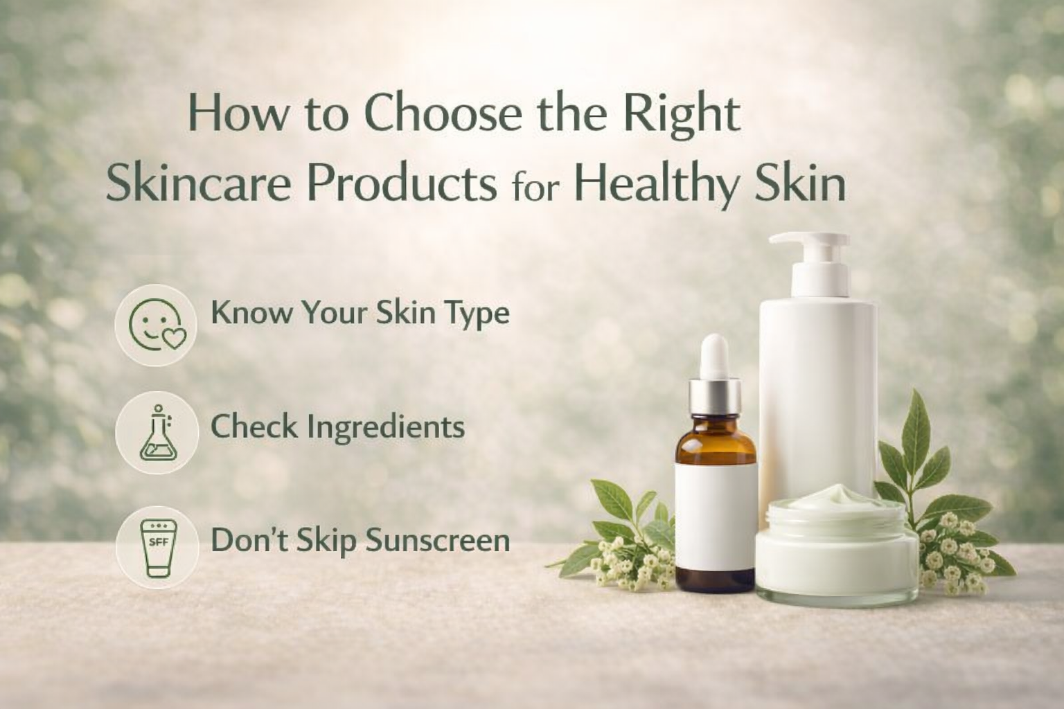 How to Choose the Right Skincare Products for Healthy Skin