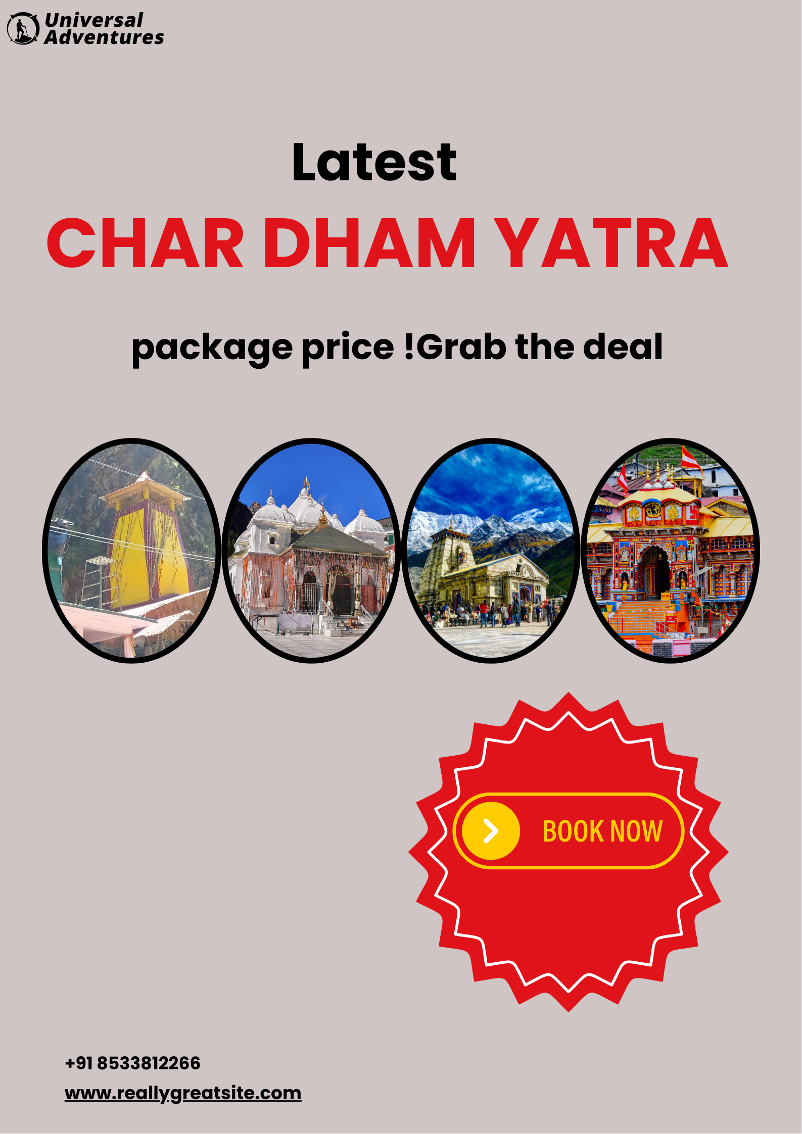 Latest Char Dham Yatra Package Price! Grab the Deal!
