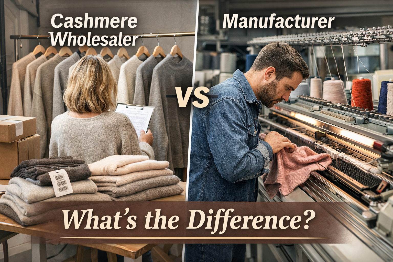 Cashmere Wholesaler vs Manufacturer: What’s the Difference?