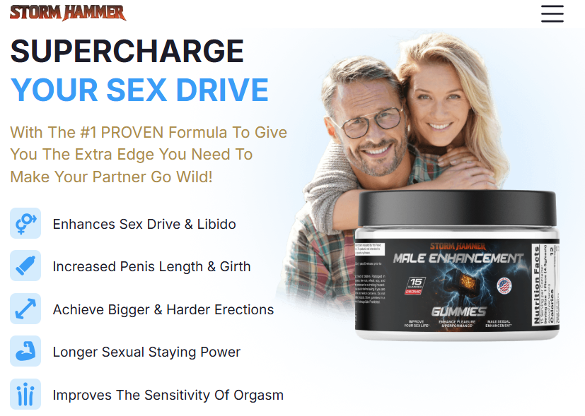 Storm Hammer Gummies UK Men Need It For Great Sexual Improvement?