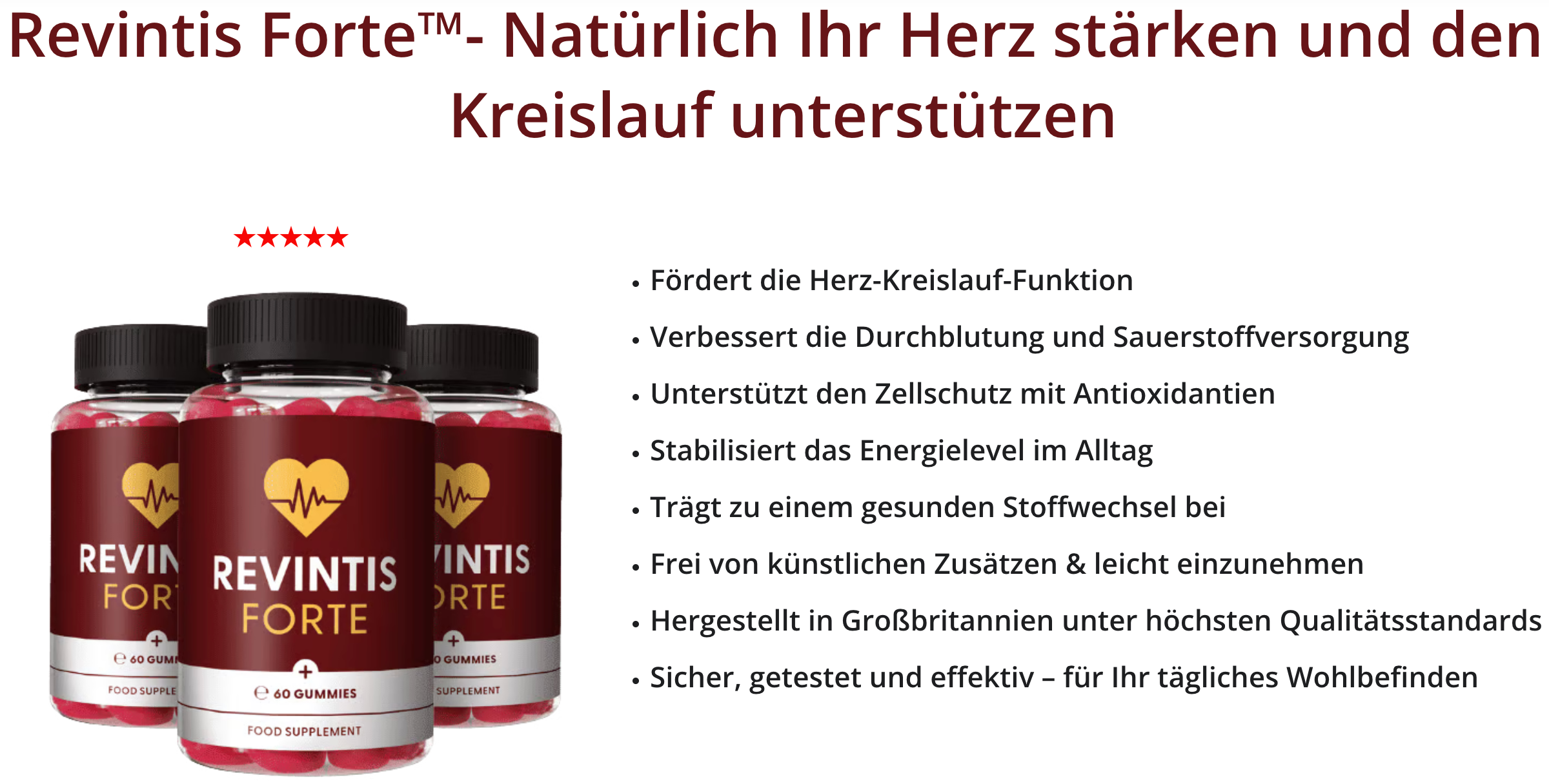 Reventis Forte Blood Health Gummies™ DE AT CH: Optimale Durchblutung