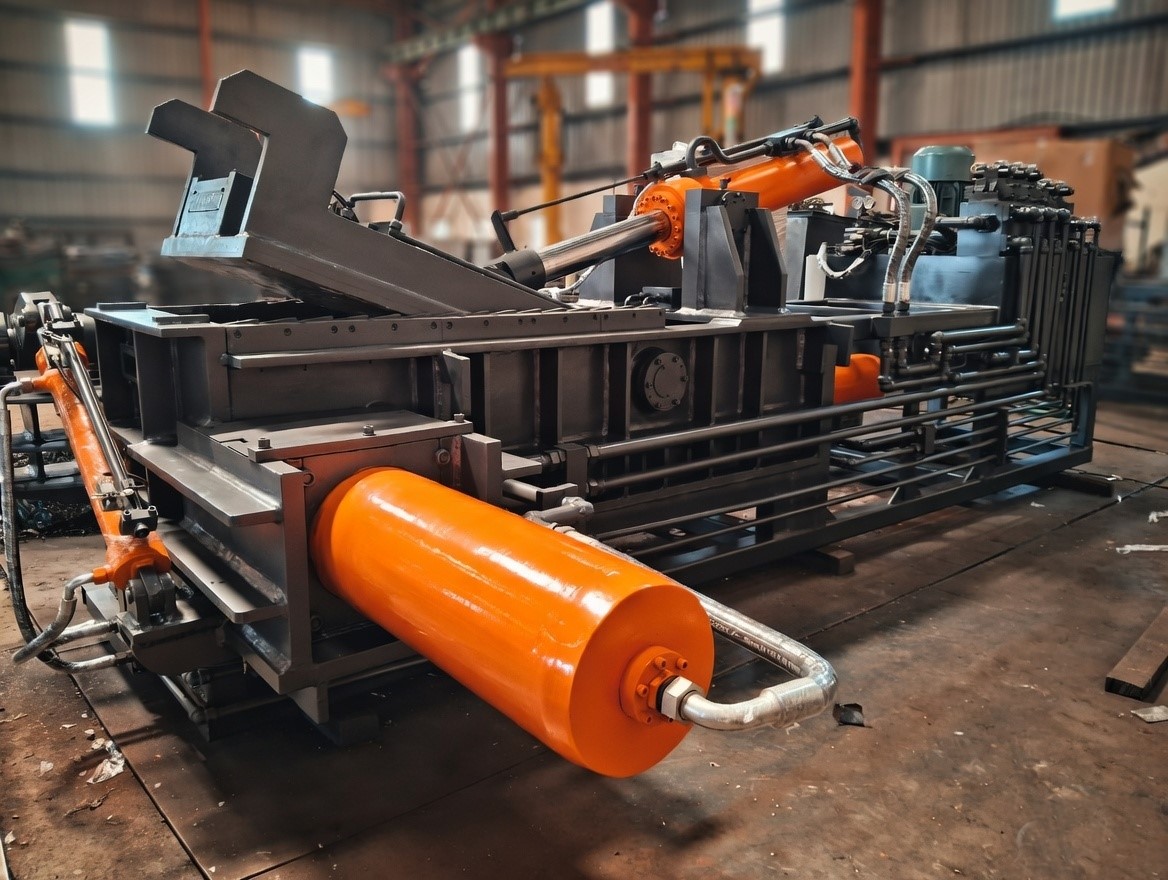 Triple Compression Scrap Baling Press Machine by Rolcon India: High-Density Baling for Modern Scrap Recycling
