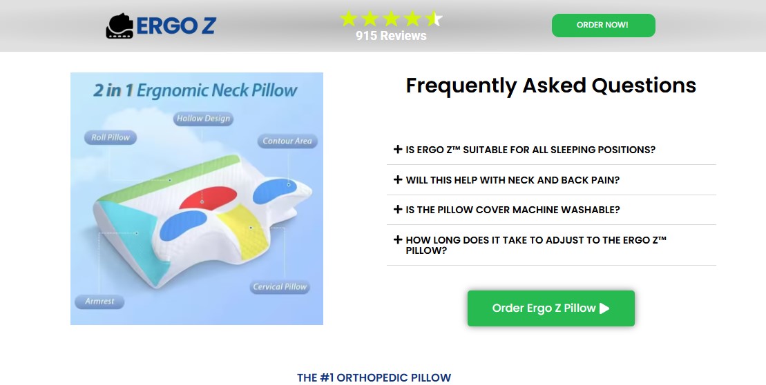 Ergo Z Pillow Reviews – It Really Works - Heal Your Neck Pain!