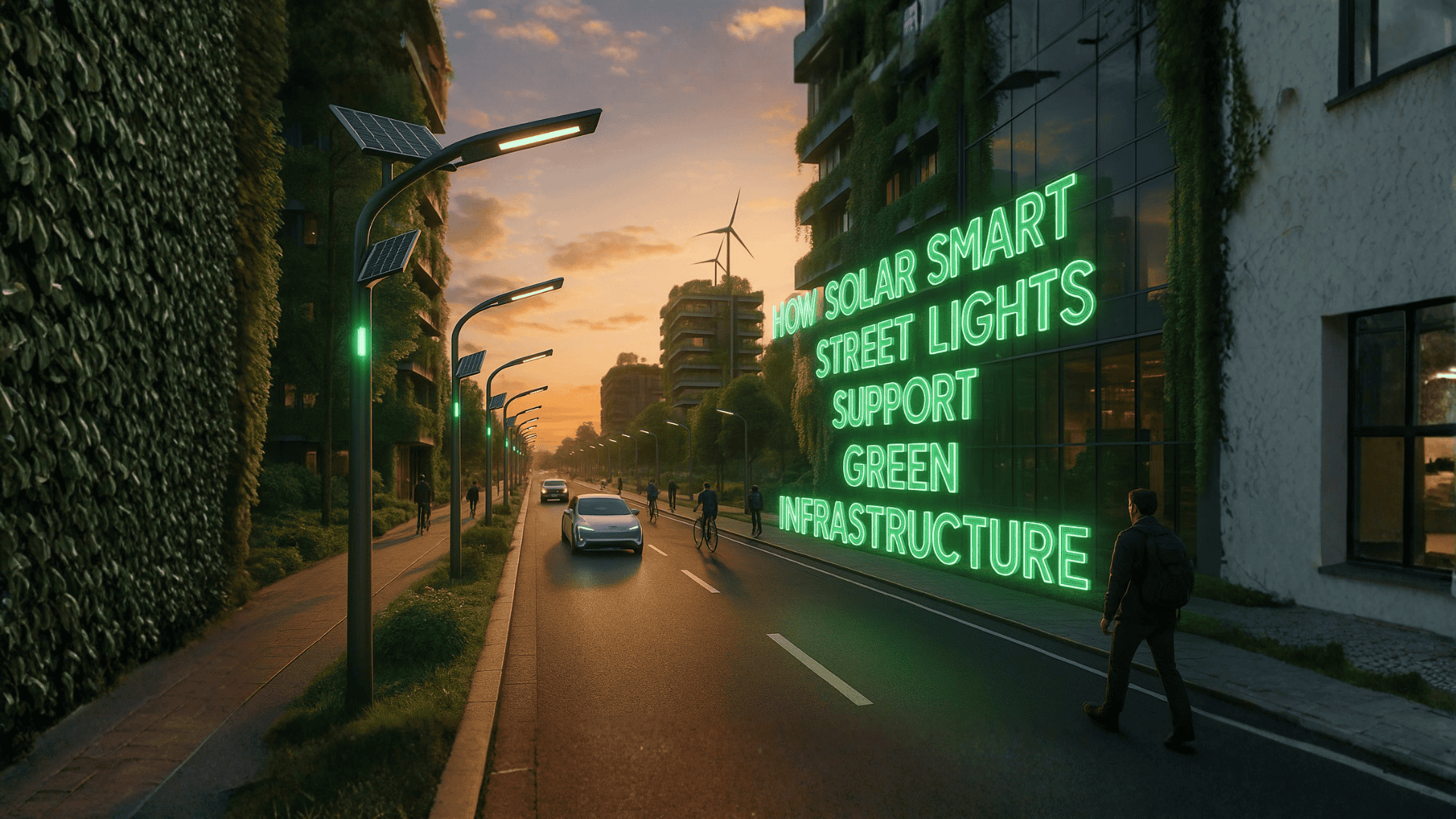 How Solar Smart Street Lights Support Green Infrastructure