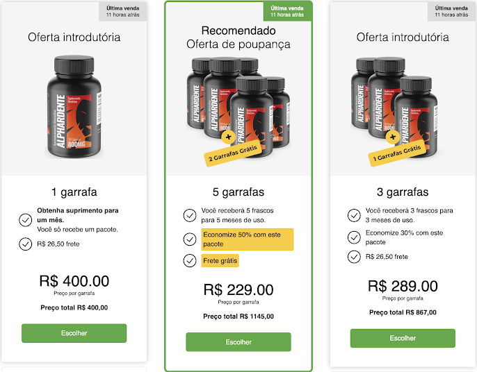 Alphardente Cápsulas – Aumente o Desempenho e a Confiança Naturalmente