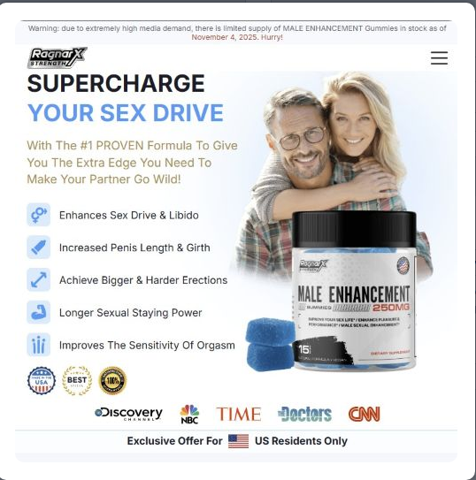 RagnarX Male Enhancement Gummies Reviews: Boost Performance & Confidence Naturally!