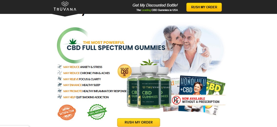 TruVana CBD Gummies Reviews – [User Report] Real Results for Pain, Sleep & Relaxation!